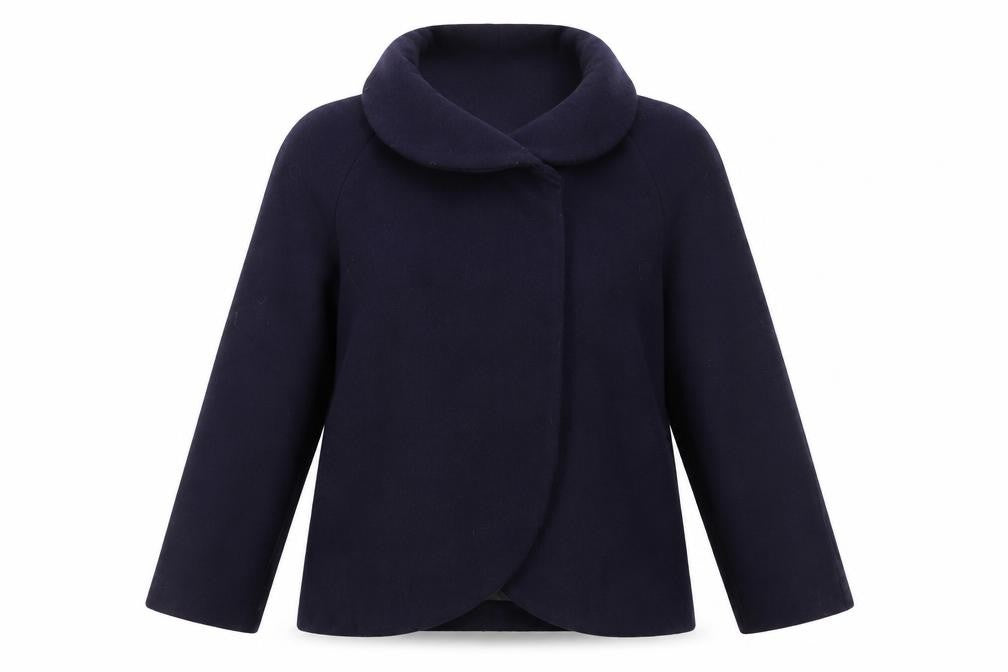 Front view of Emily and Fin Women's Black Coat Medium