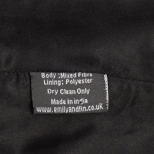 Emily and Fin Women's Black Coat Medium