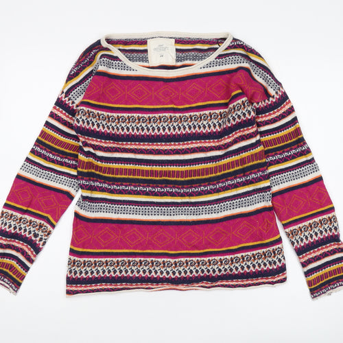 H&M Women Multicoloured Pullover Jumper, Size S