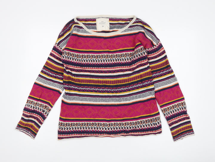 H&M Women Multicoloured Pullover Jumper, Size S