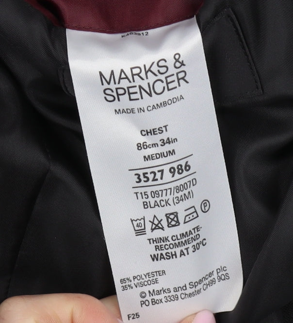 Marks and Spencer Men's Black Blazer 34R