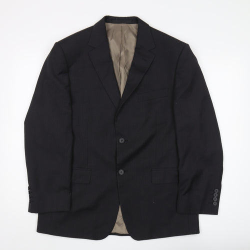 Marks and Spencer Men's Black Blazer Size 40R Regular Fit