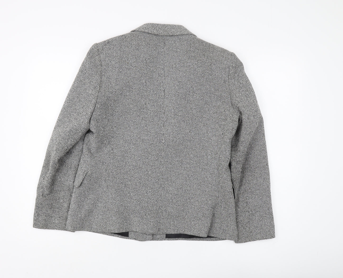 Marks & Spencer Women's Grey Blazer, Size 14, Classic Fit