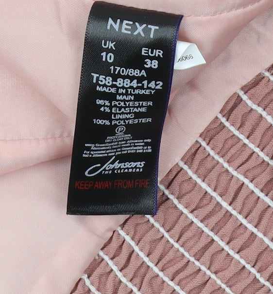 Next Women's Pink Camisole Blouse, Size 10, Strapless