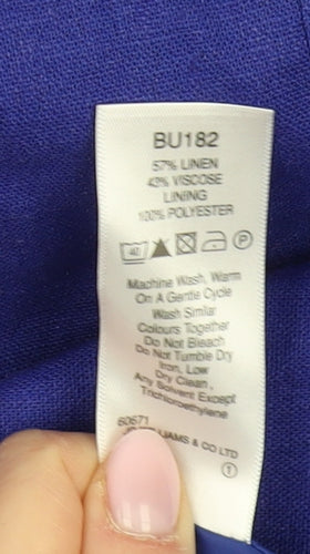 Ulla Popken Blue Plus Size Women's Blazer, Size 22