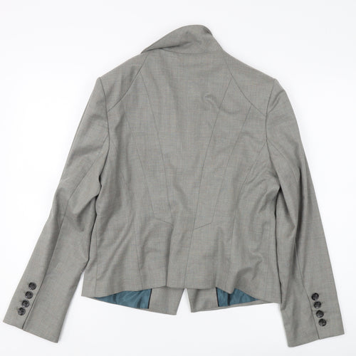 Marks and Spencer Women's Grey Suit Jacket Size 16