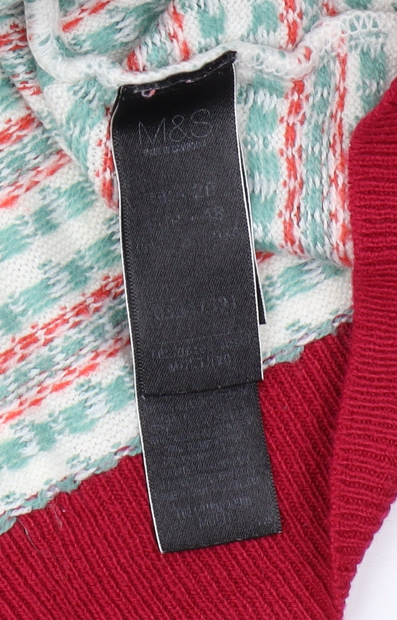 Marks and Spencer Women's Multicoloured Fair Isle Pullover Jumper