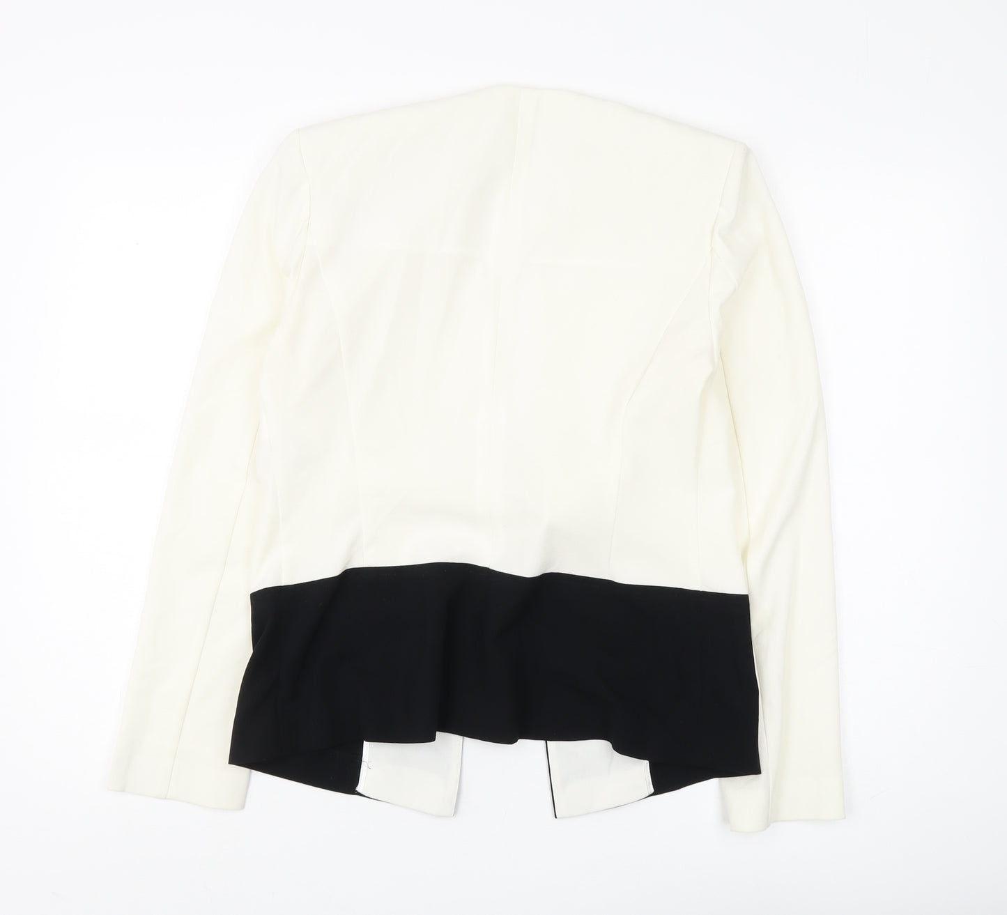 Marks and Spencer Women's Ivory Black Blazer, Size 10