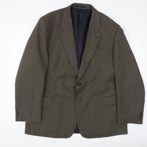 Burton Menswear Men's Brown 46R Check Blazer Regular