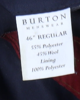 Burton Menswear Men's Brown 46R Check Blazer Regular