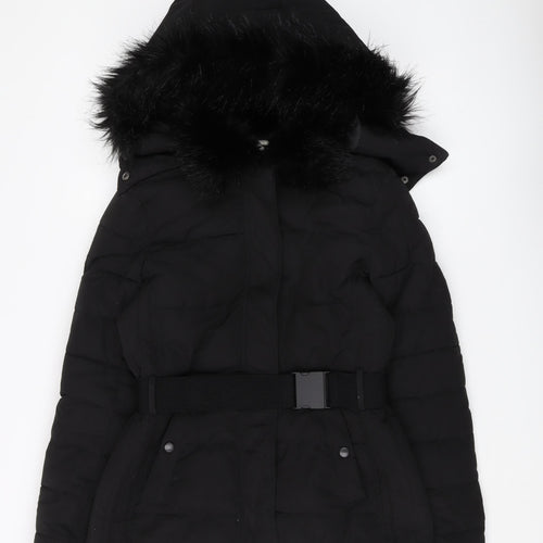 Warehouse Women's Black Puffer Jacket  Size 10