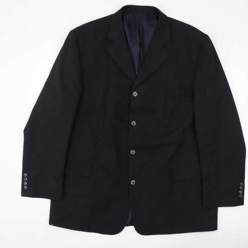 Willson Men's Black Blazer, Size 46, Regular Fit