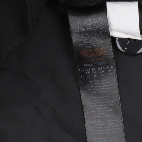 Boohoo Women's Black Blazer Size 10 Double-Breasted Lined