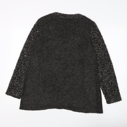 Klass Women's Grey Tunic, Size S, Acrylic-Wool Blend
