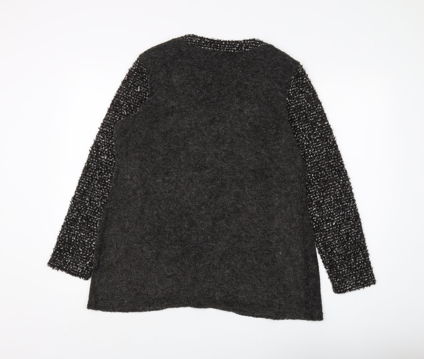 Klass Women's Grey Tunic, Size S, Acrylic-Wool Blend