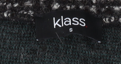 Klass Women's Grey Tunic, Size S, Acrylic-Wool Blend