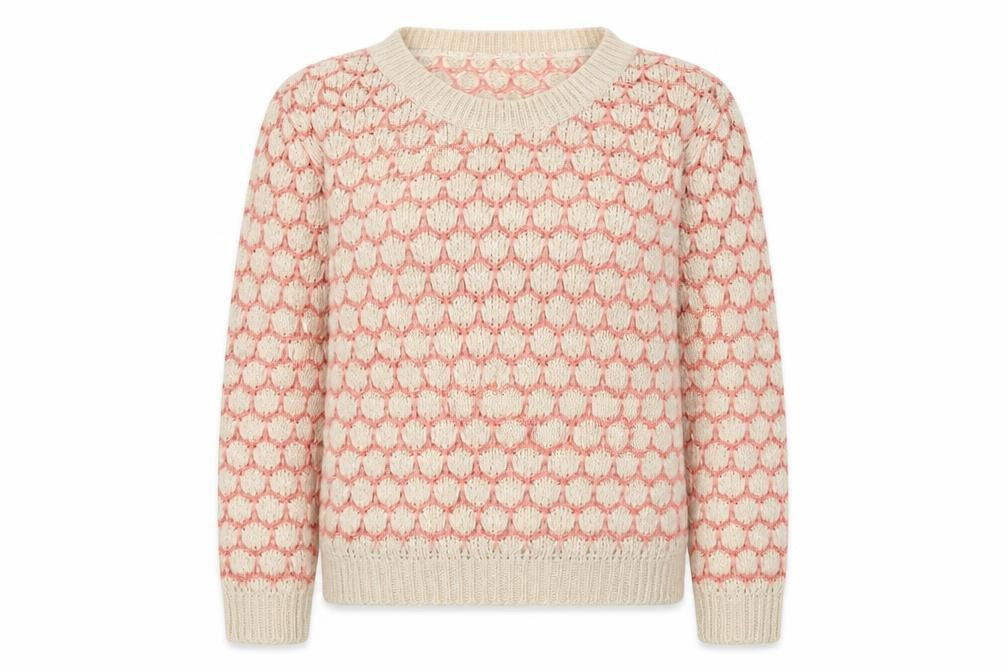 Front view of Henry Holland Women's Geometric Knit Pullover, size 10