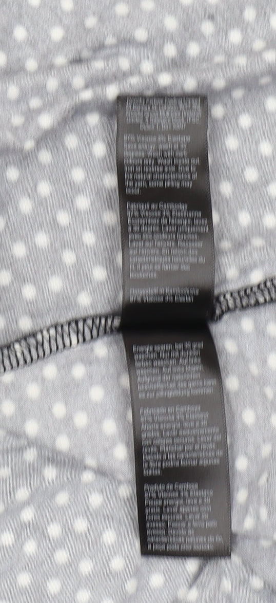 Dorothy Perkins Women's Black Polka Dot Midi Dress - UK 16