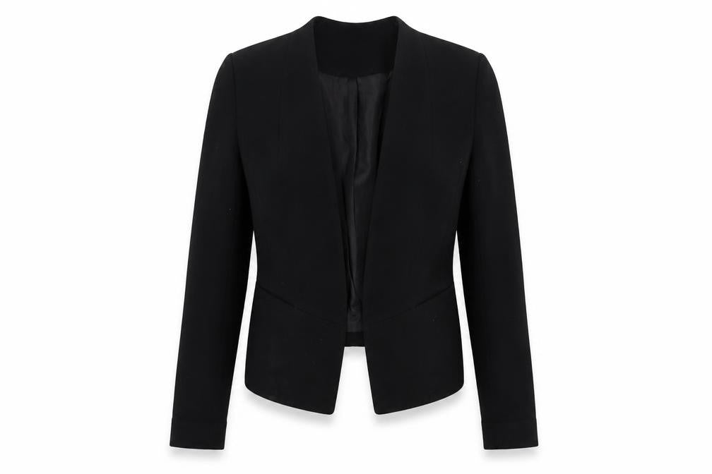Front view of Topshop Women's Black Blazer, size 10