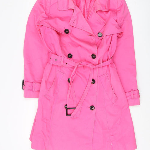 Marks and Spencer Women's Pink Trench Coat Size 14