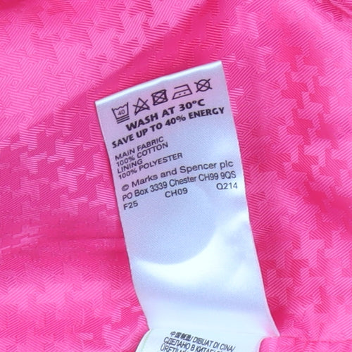 Marks and Spencer Women's Pink Trench Coat Size 14