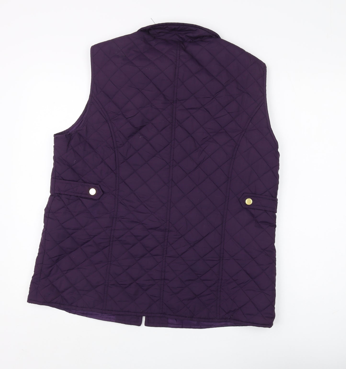 David Barry Women's Purple Quilted Waistcoat Size 14