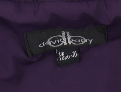 David Barry Women's Purple Quilted Waistcoat Size 14