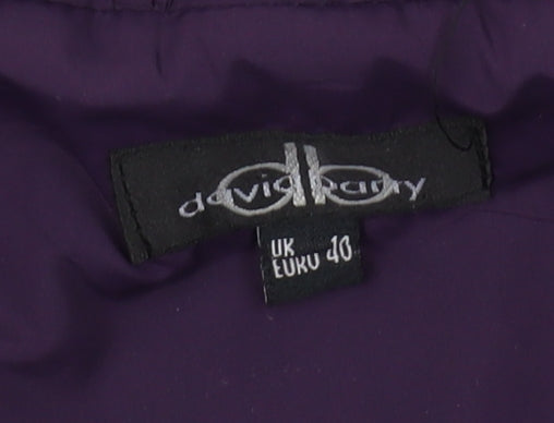 David Barry Women's Purple Quilted Waistcoat Size 14