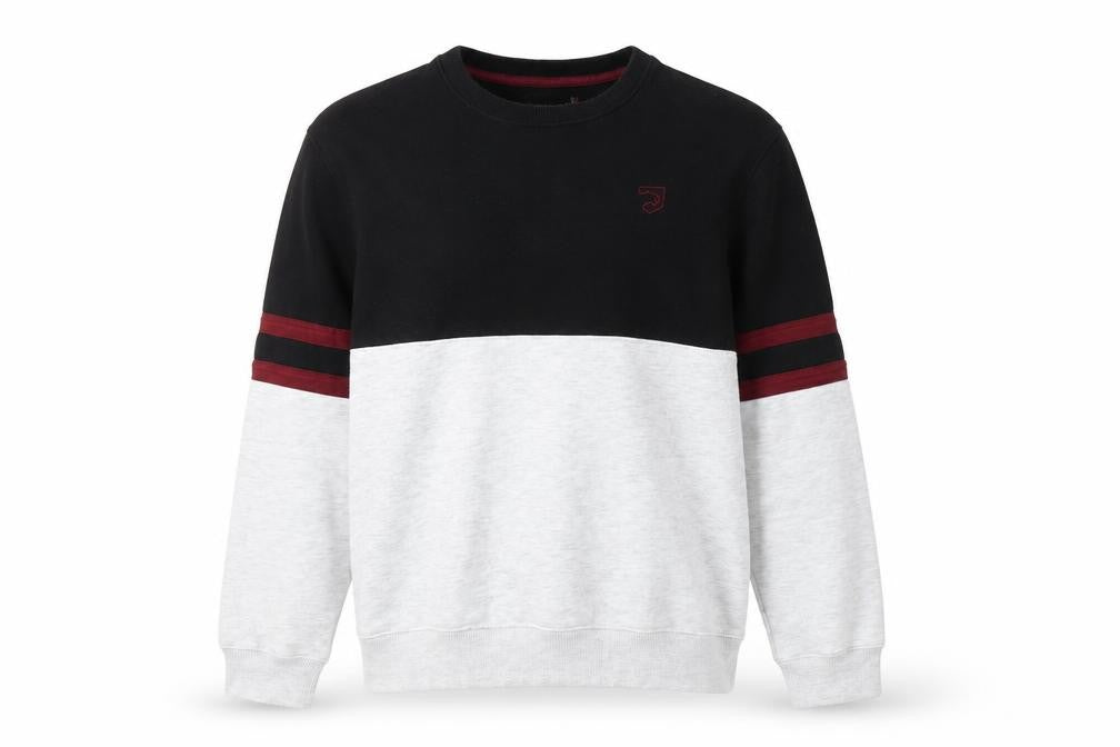 Front view of Cougar Men's Black/Grey Sweatshirt, size L, Pullover