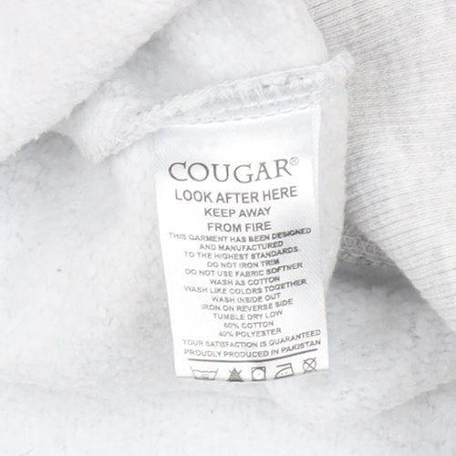 Cougar Men's Black/Grey Sweatshirt, Size L, Pullover