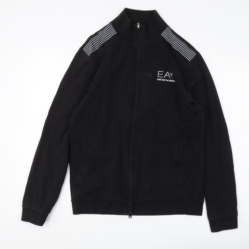 Emporio Armani Men's Black Full Zip Hoodie L