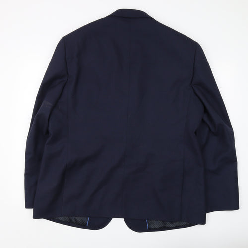 Charles Tyrwhitt Men's Blue Classic Fit Blazer Size 46R