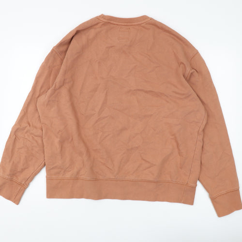 Element Men's Brown Pullover Sweatshirt, Logo, Size L