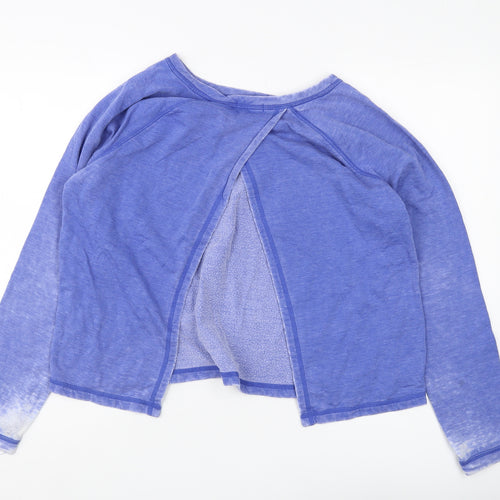 Gap Women's Blue Wrap Sweatshirt, Size M, Lightweight