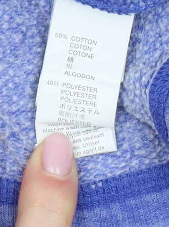 Gap Women's Blue Wrap Sweatshirt, Size M, Lightweight