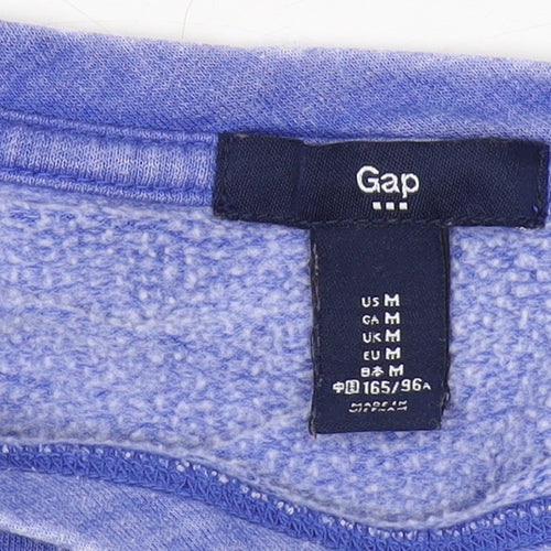 Gap Women's Blue Wrap Sweatshirt, Size M, Lightweight