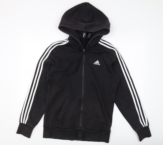 Adidas Black Men's S Full Zip Hoodie