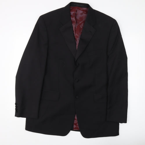 Austin Reed Men's Black Wool Blazer, Size 42R, Formal Wear