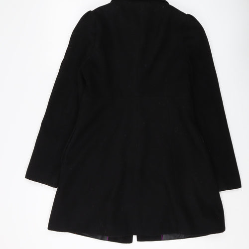Red Herring Women's Black Wool Embroidered Coat Size 8
