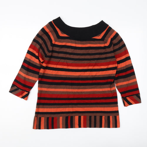 Principles by Ben de Lisi Women's Multicoloured Striped Pullover