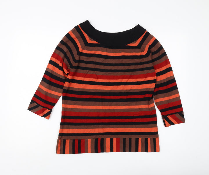 Principles by Ben de Lisi Women's Multicoloured Striped Pullover