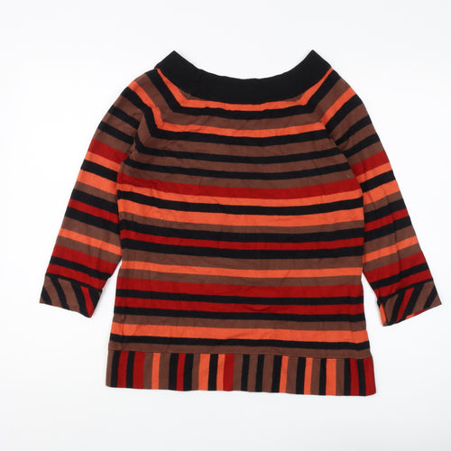 Principles by Ben de Lisi Women's Multicoloured Striped Pullover