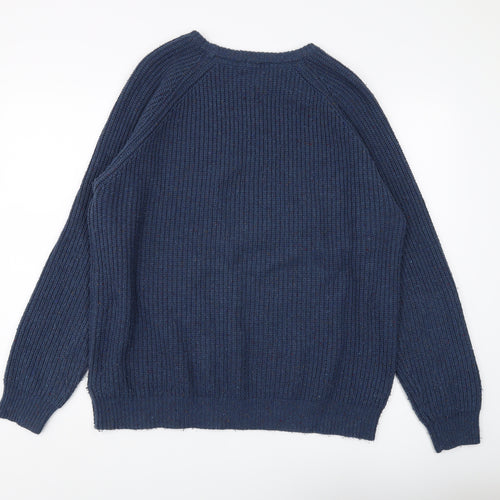Cotton Traders Men's Blue XL Pullover Jumper