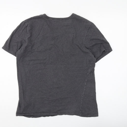 Hugo Boss Men's Grey M T-Shirt, Logo, Crew Neck