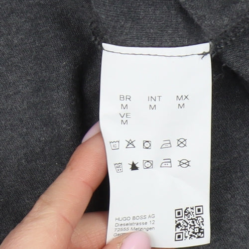 Hugo Boss Men's Grey M T-Shirt, Logo, Crew Neck
