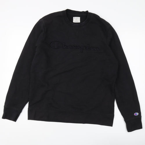 Champion Men's Black Pullover Sweatshirt - M