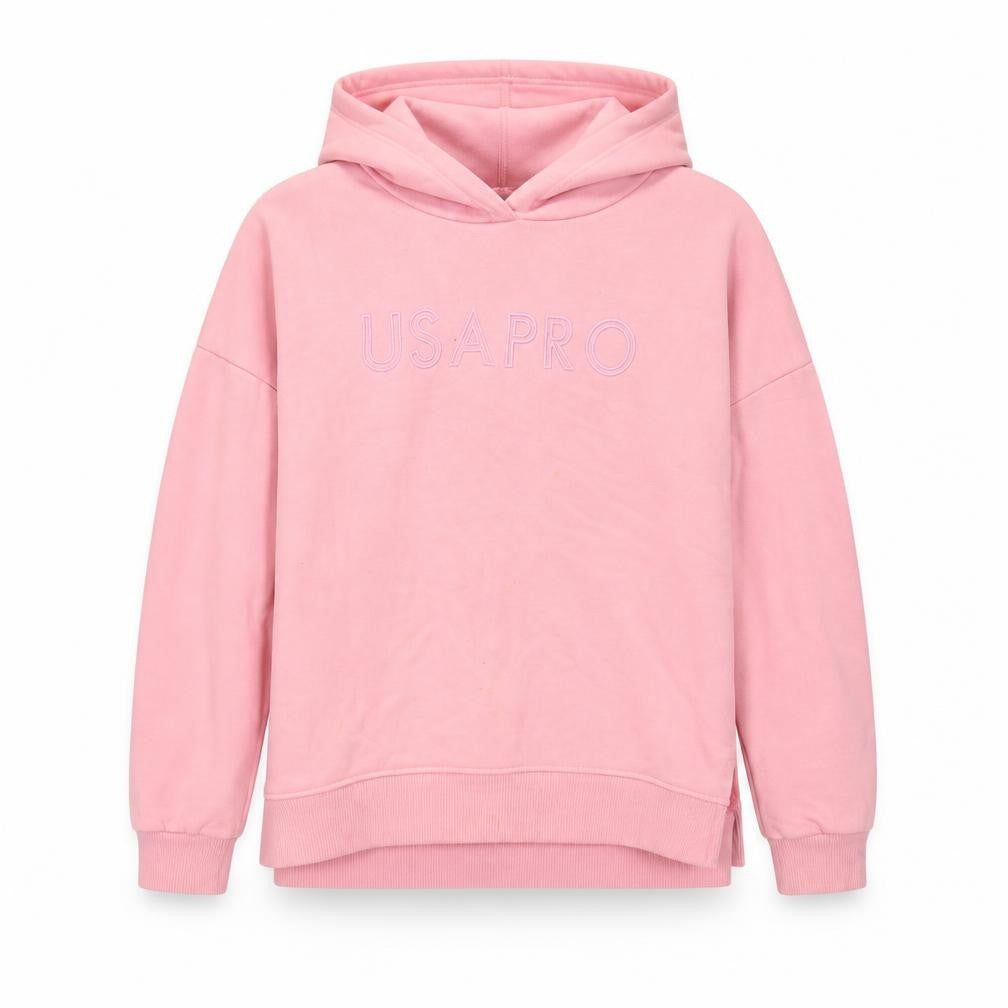 USA Pro Pink Girls Hoodie 11-12 Years Pullover Logo