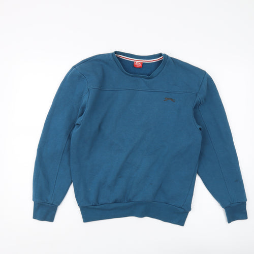 Slazenger Boys Blue Sweatshirt 13 Years Crew Neck Pullover