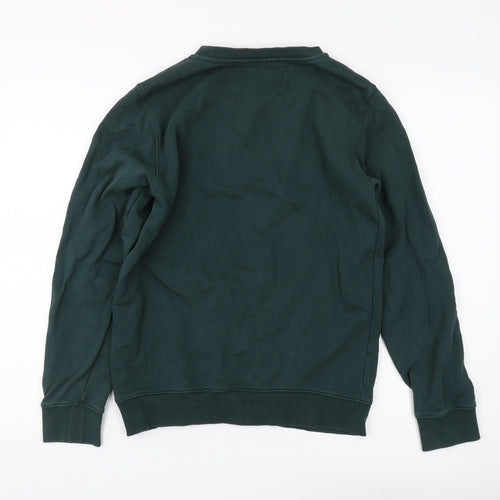 Replay Men's Green Logo Pullover Sweatshirt, Size S