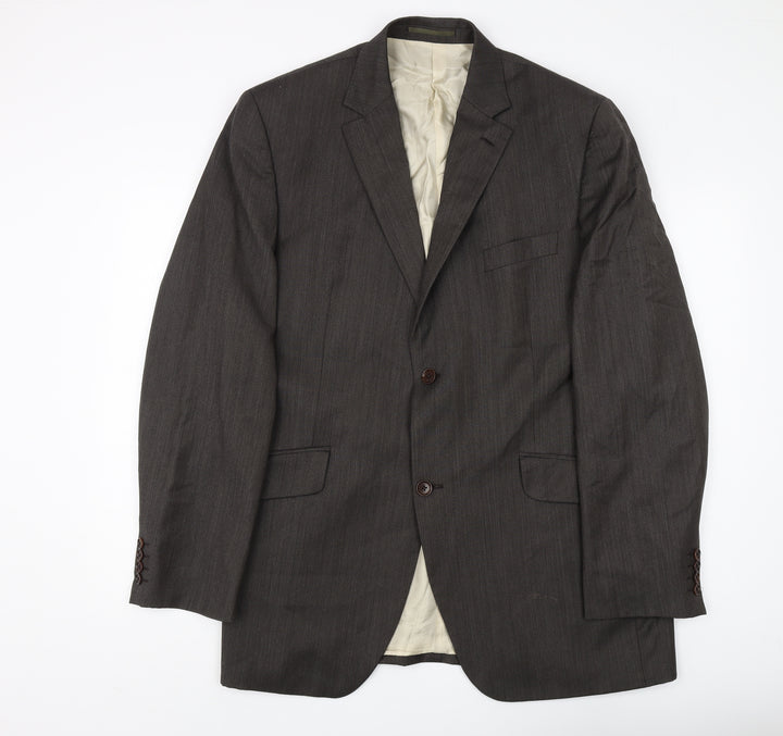Austin Reed Men's Black Long Blazer 44L, Formal